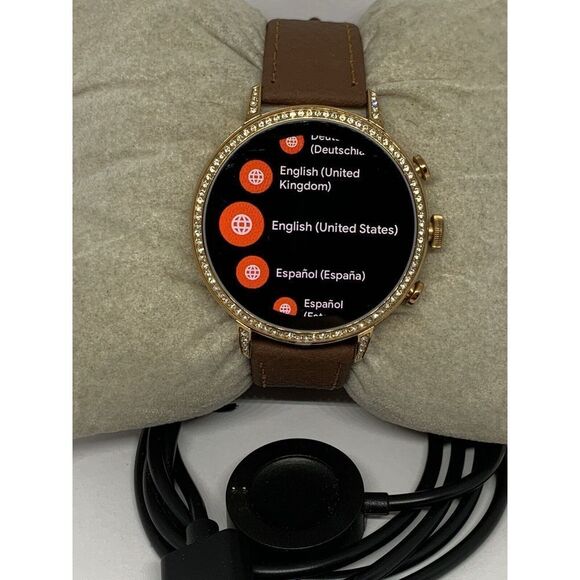 Fossil Gen 4 Authentic Digital Dial Smart Watch Custom Band FTW6015 ZA585 - Picture 1 of 12